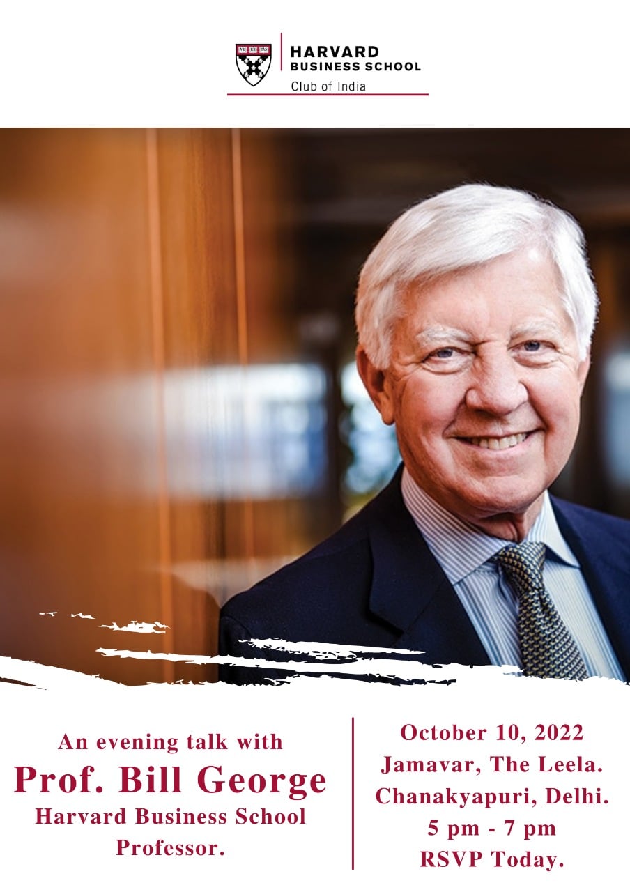 Evening talk with Prof. Bill George