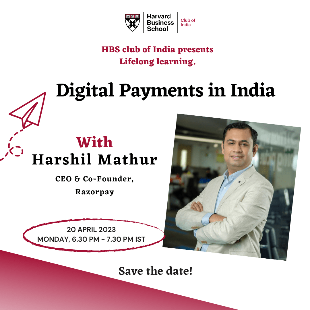 Digital payments in India with Harshil Mathur,